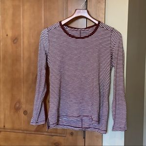 Madewell Whisper Striped Long Sleeve Tee Medium